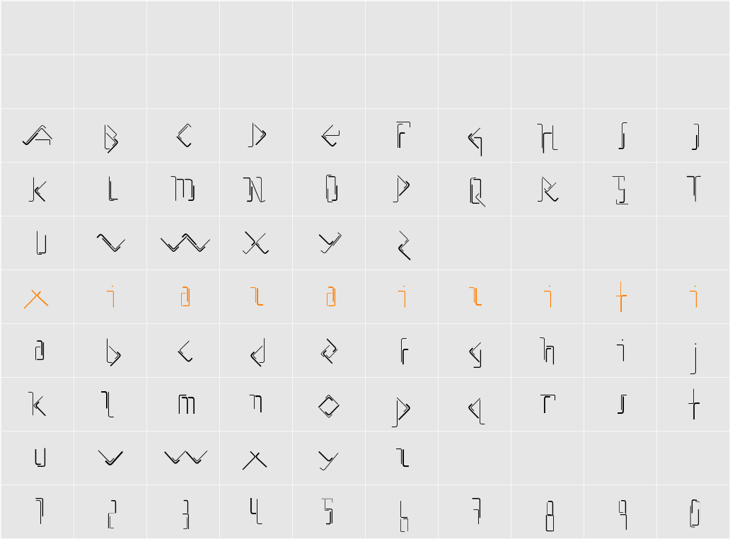 Allen Keys_beta 字符映射表