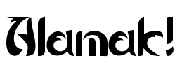 Alamak! 字体预览图