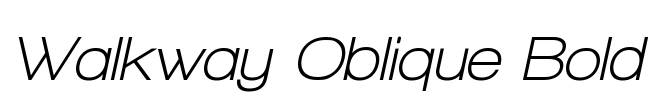 Walkway Oblique Bold