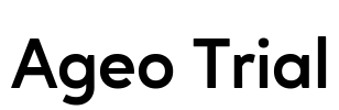 Ageo Trial 字体预览图