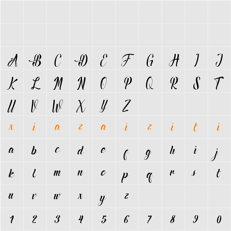 Amadigi 字符映射表