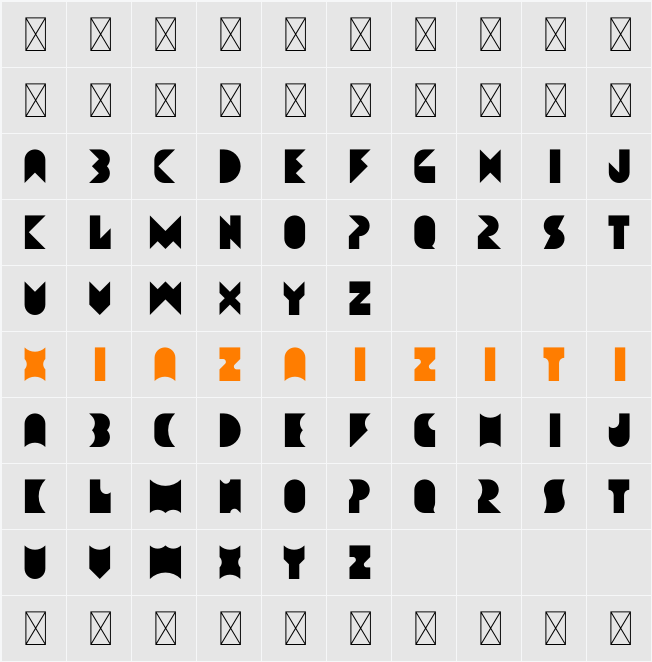 Amneziak 字符映射表