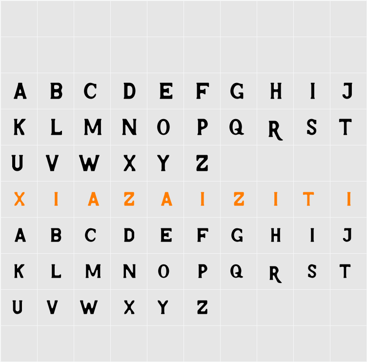 Arnod Blur Demo 字符映射表