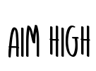 Aim High 字体预览图