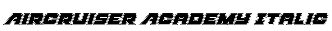 Aircruiser Academy Italic
