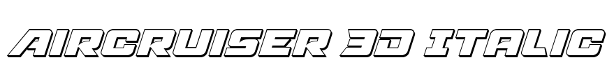 Aircruiser 3D Italic