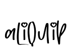 aliquip 字体预览图