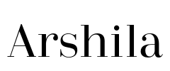 Arshila 字体预览图