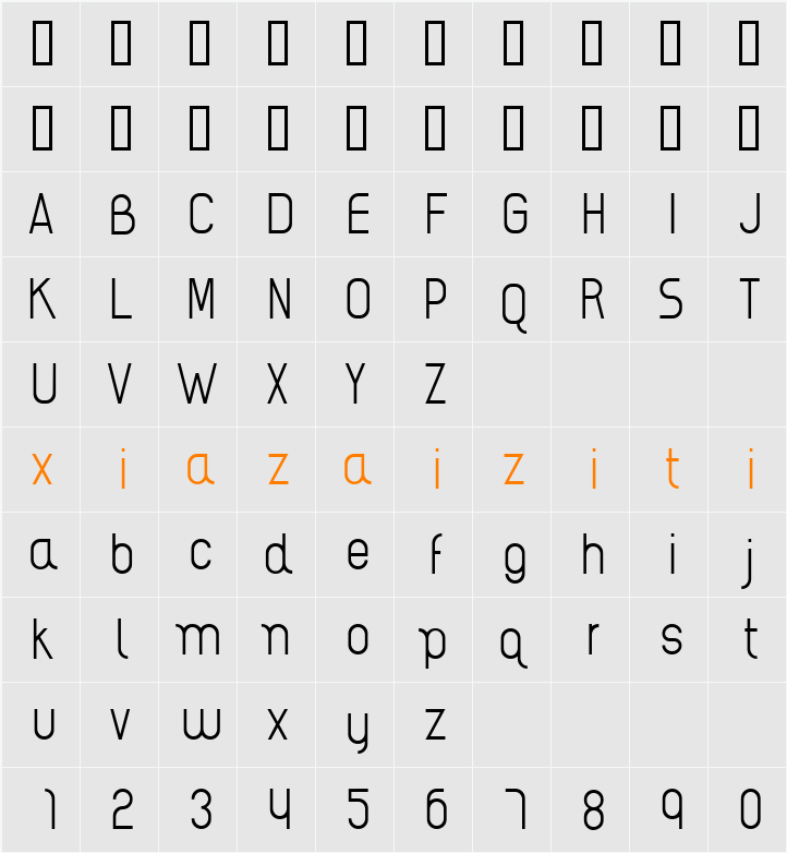 AI kelso 字符映射表