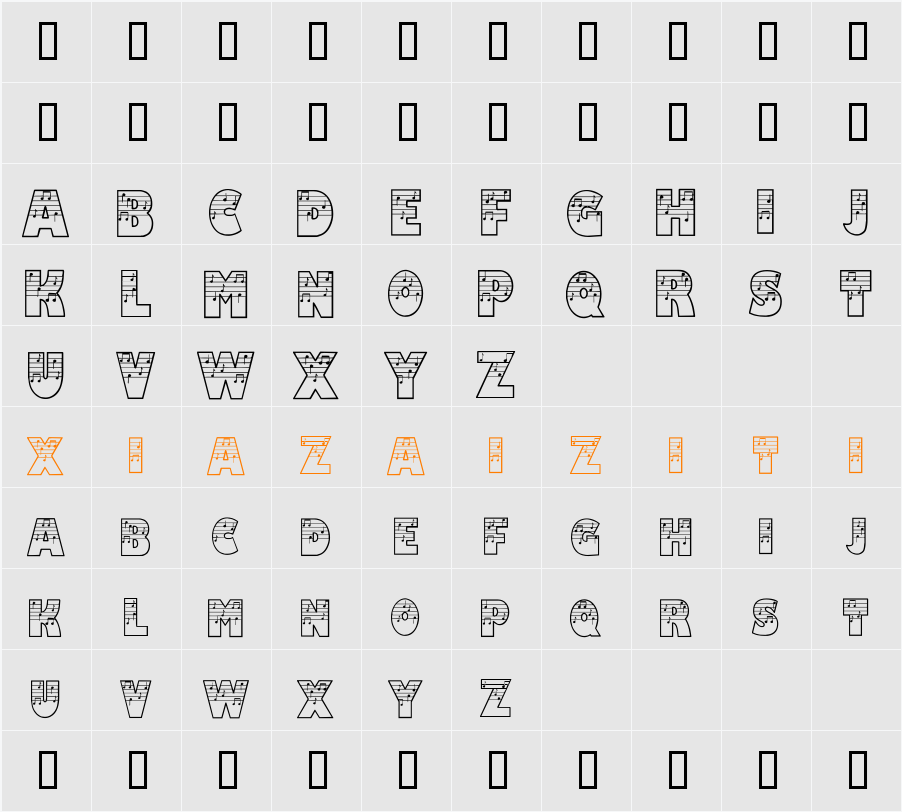 Amadeus 字符映射表
