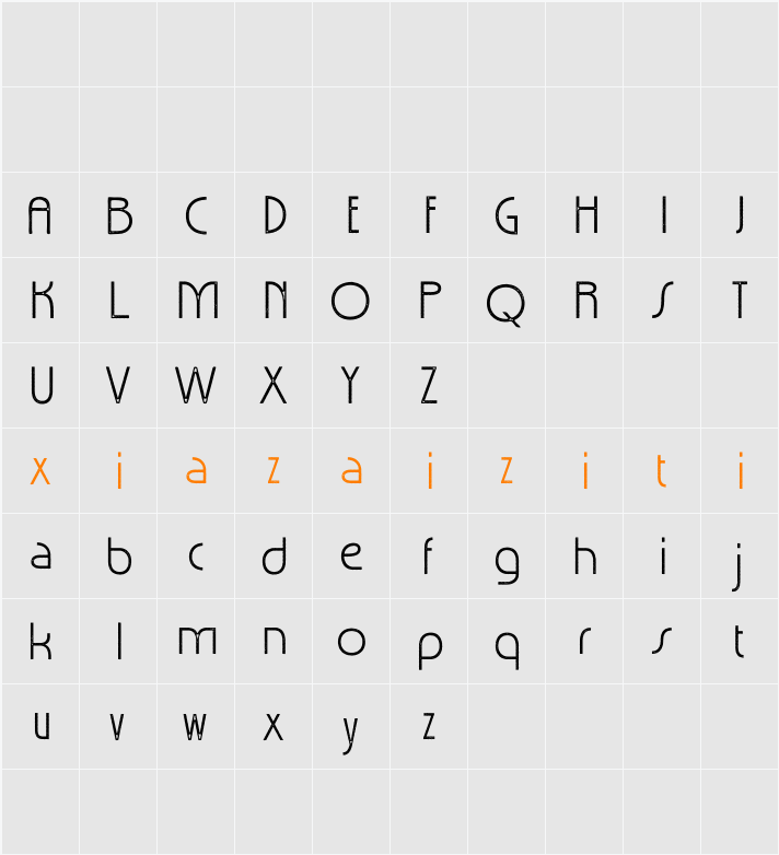 Acelina Stamp Demo 字符映射表
