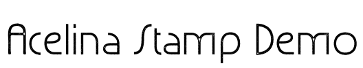 Acelina Stamp Demo 字体预览图