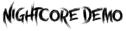 Nightcore Demo 字体预览图