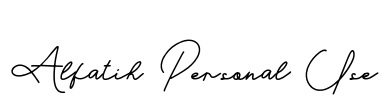 Alfatih Personal Use