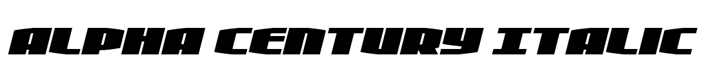 Alpha Century Italic