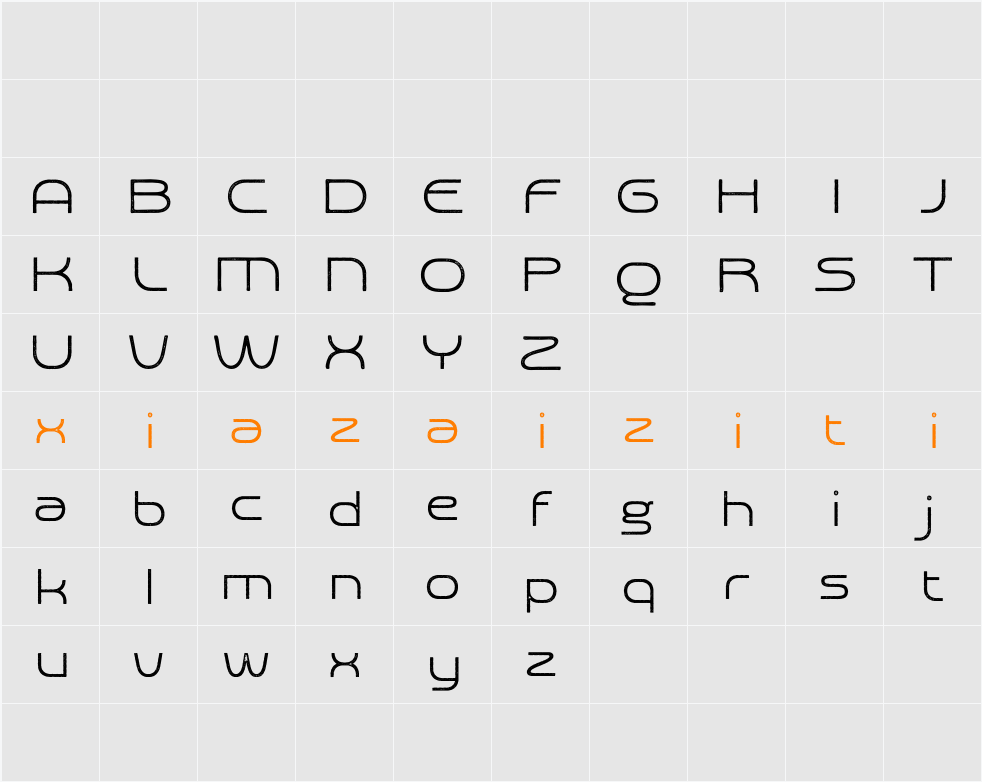 Akalime Stamp Demo 字符映射表