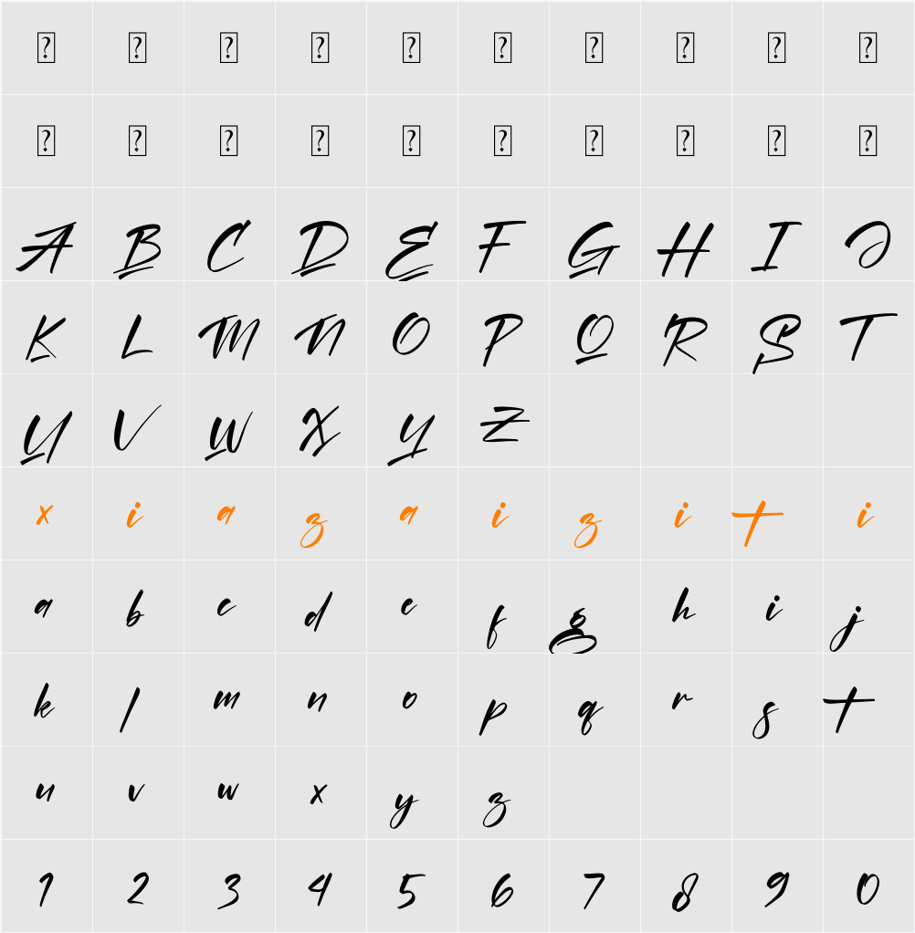 Amigate Endgame 字符映射表