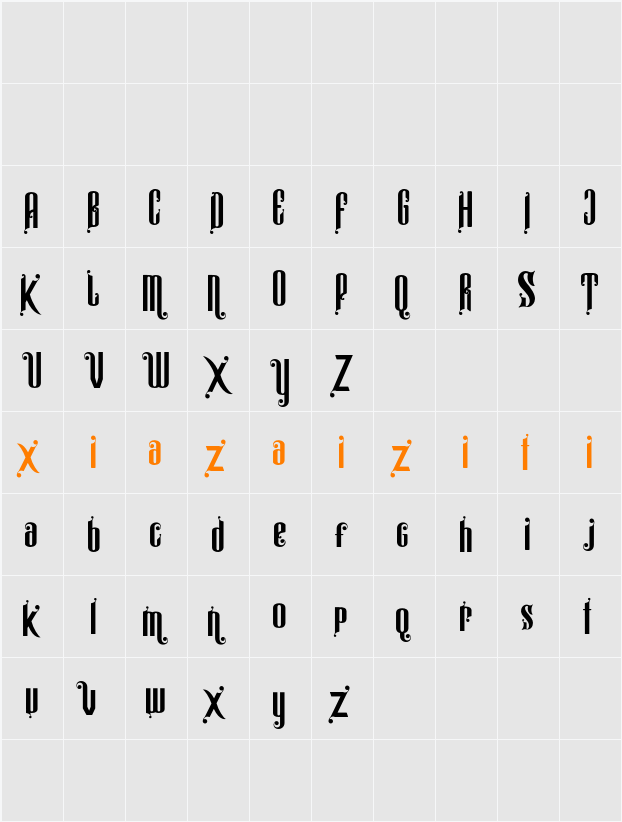 Alistair morrison demo 字符映射表