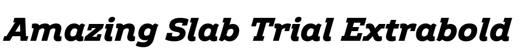 Amazing Slab Trial Extrabold