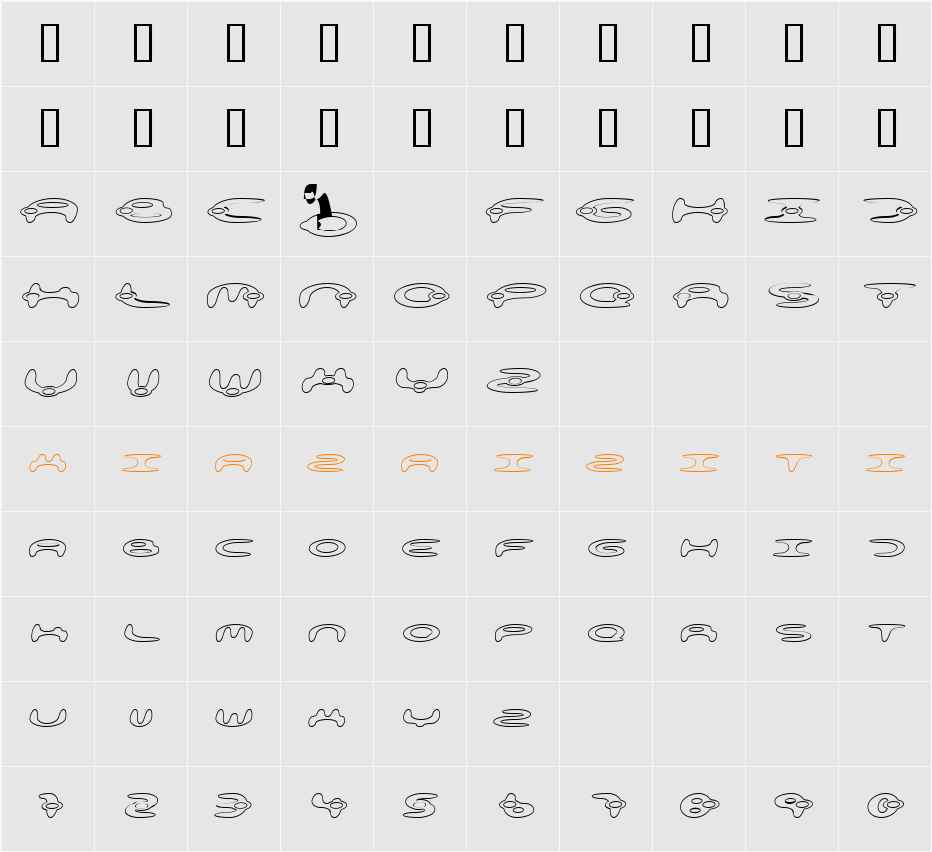 alienation 字符映射表