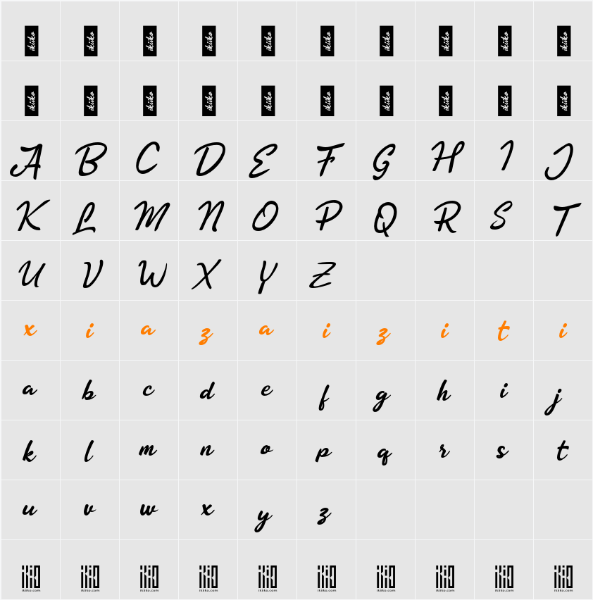 Akira 字符映射表