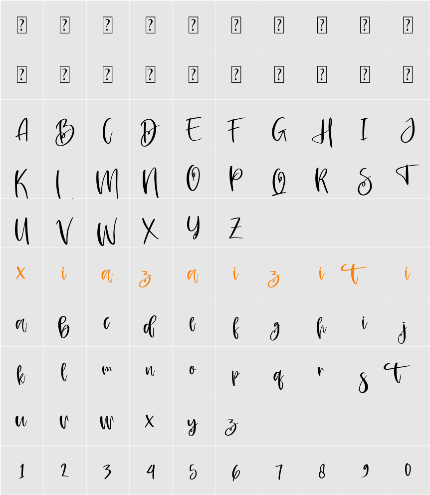 Amsterdam Listing 字符映射表