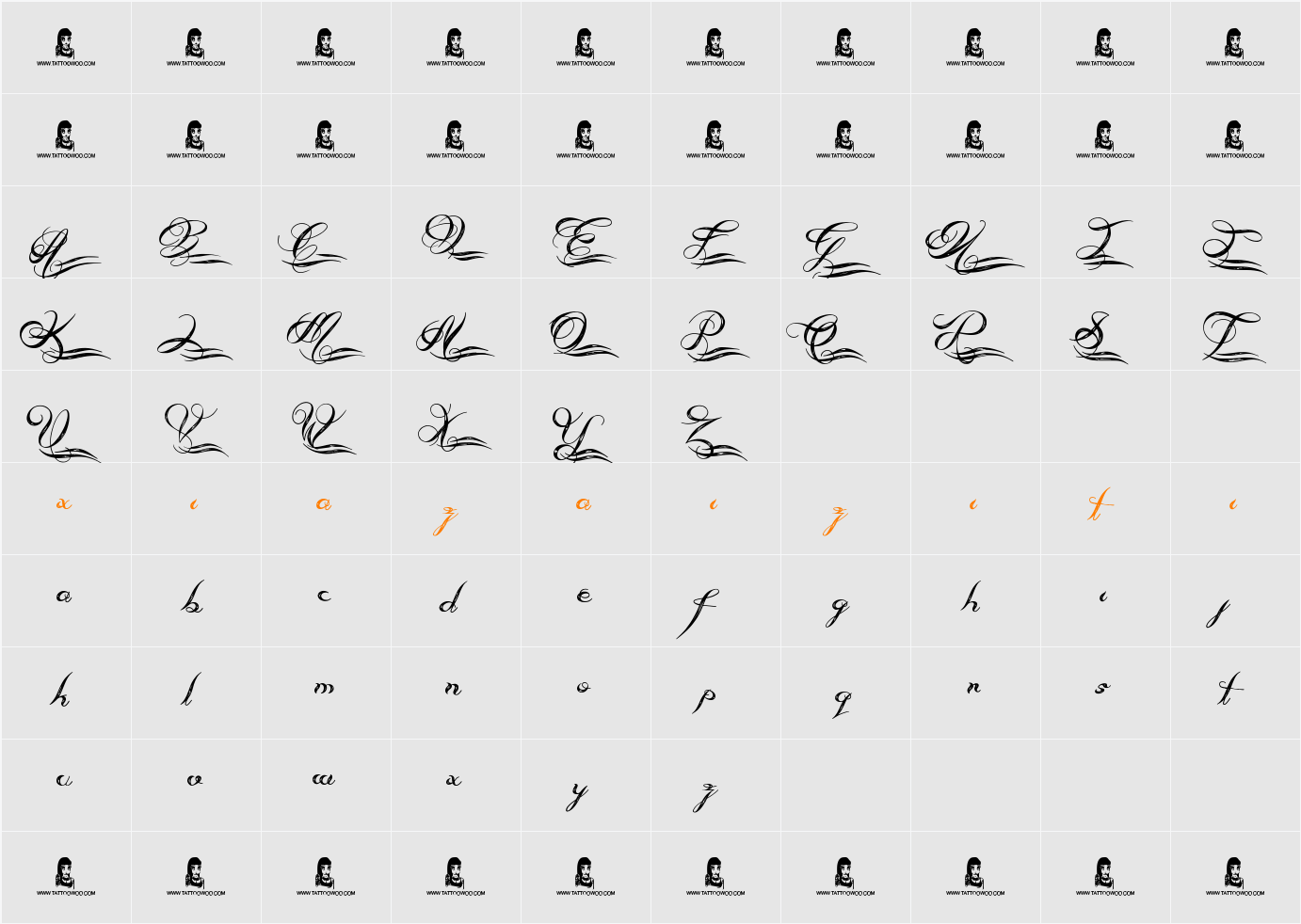 Always Beside You 字符映射表