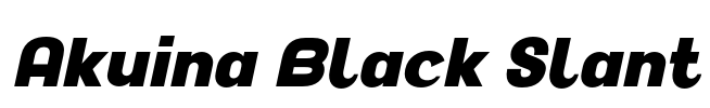 Akuina Black Slant