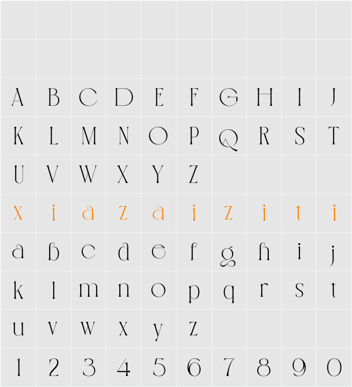 Anecor Gheroos 字符映射表