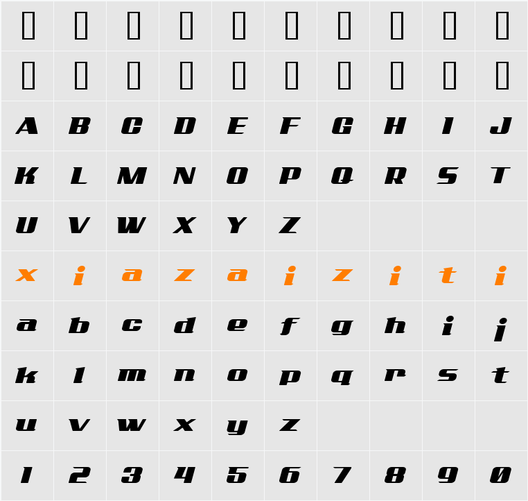 AddCityboy 字符映射表