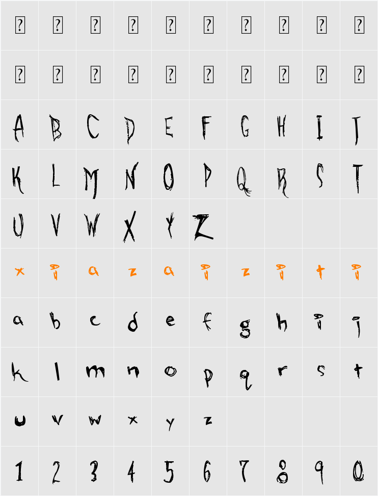 alien strawberry 字符映射表