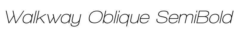 Walkway Oblique SemiBold