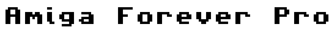 Amiga Forever Pro 字体预览图