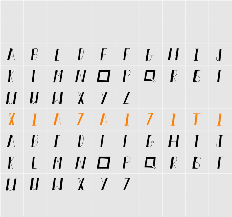 Akiva 字符映射表