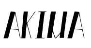 Akiva 字体预览图