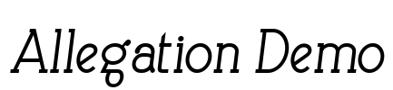 Allegation Demo