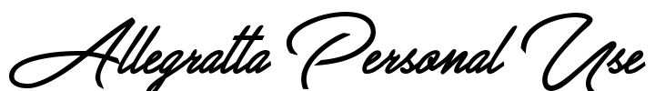 Allegratta Personal Use