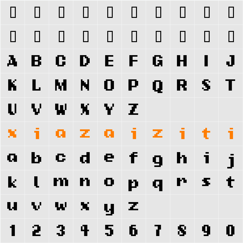 AddStandardBitmap 字符映射表