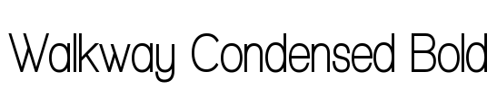 Walkway Condensed Bold