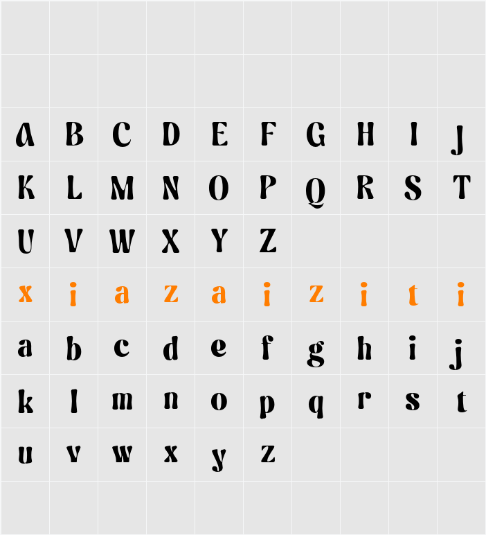 Askey Rounded Vintage Demo Drawn 字符映射表