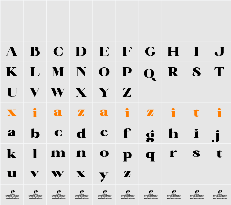 Radiant Charisma DEMO ExtBd 字符映射表