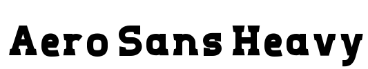 Aero Sans Heavy