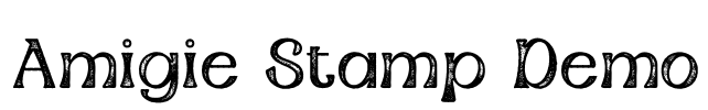 Amigie Stamp Demo 字体预览图