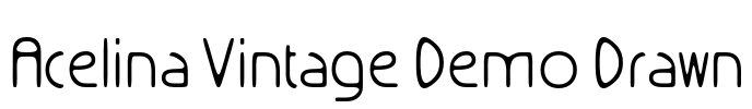 Acelina Vintage Demo Drawn