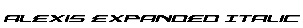 Alexis Expanded Italic