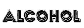 Alcohol 字体预览图