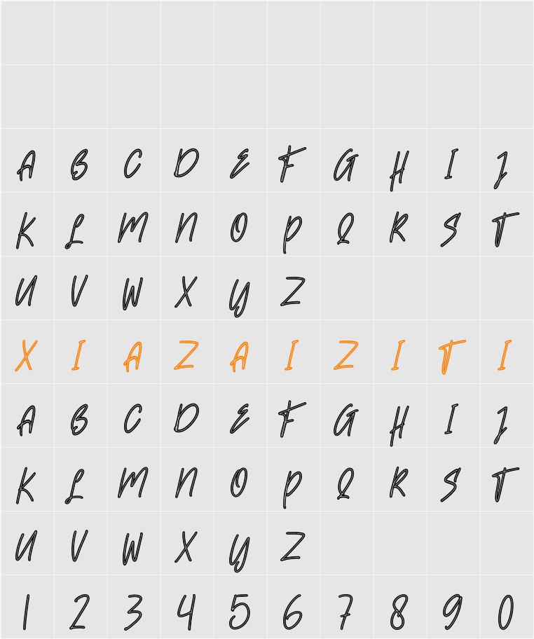 Beslyn 字符映射表