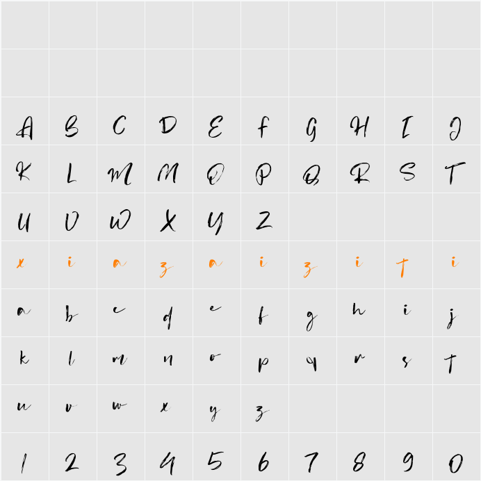 Aliters 字符映射表