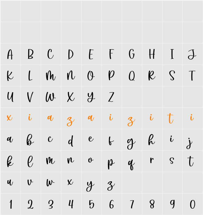 Angelic Sonata 字符映射表