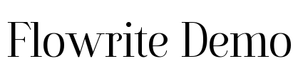 Flowrite Demo